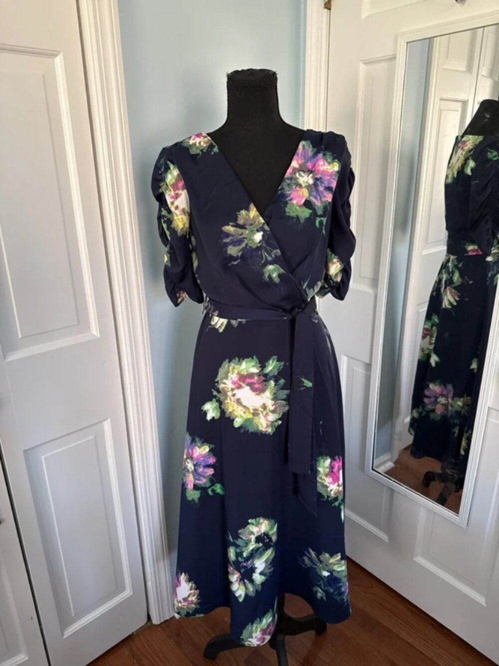 DKNY Navy Floral Dress